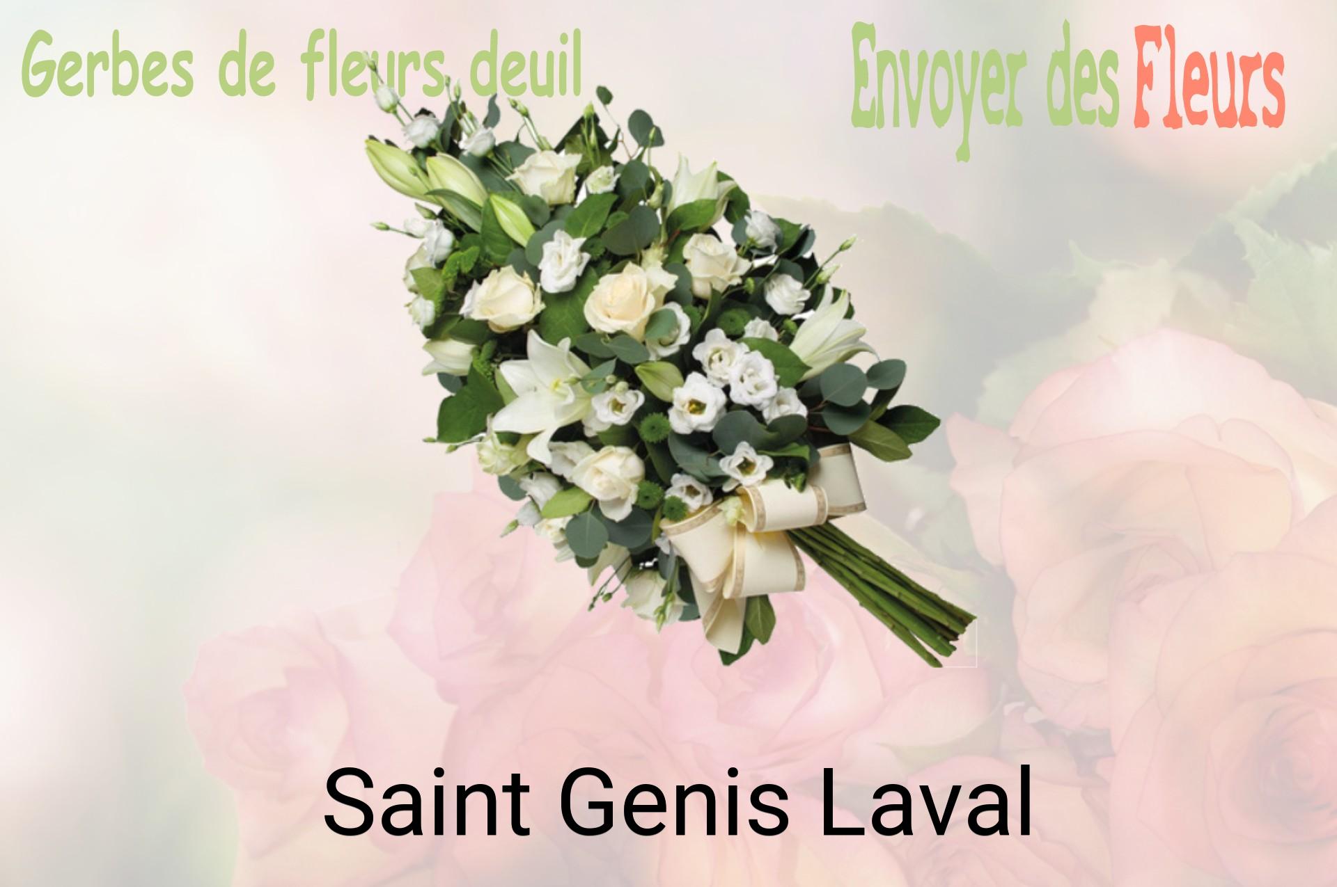Gerbe de fleurs de deuil livrée à Saint-Genis-Laval